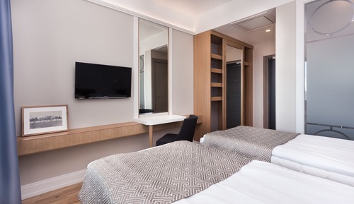 Habitación estándar con 2 camas individuales, vistas al parque