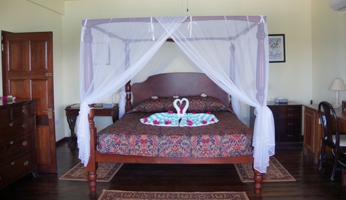 Habitación de luna de miel doble, 1 cama de matrimonio grande, terraza (Grenadine)