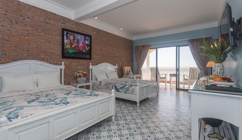 Habitación cuádruple Premier, frente al mar