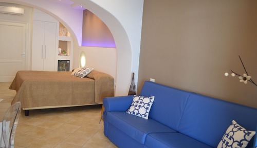 Habitación familiar, 1 cama de matrimonio con sofá cama, terraza (Standard)