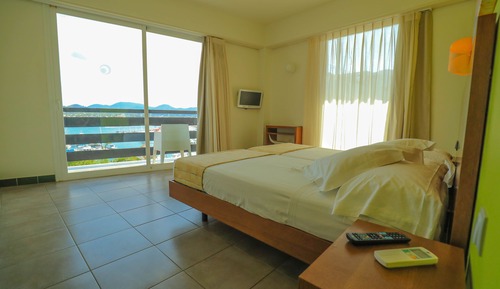 Habitación panorámica doble, balcón, vistas al mar