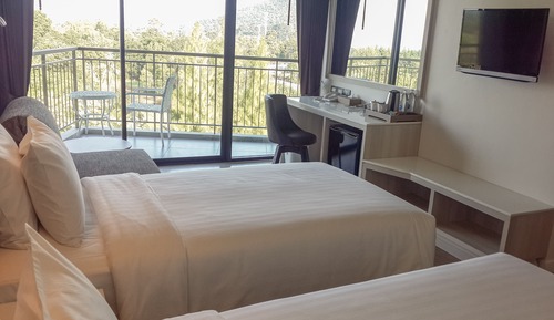Habitación estándar con 2 camas individuales, vistas al jardín