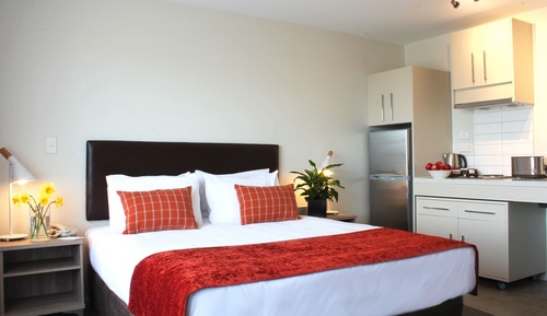 Estudio, 1 cama de matrimonio grande