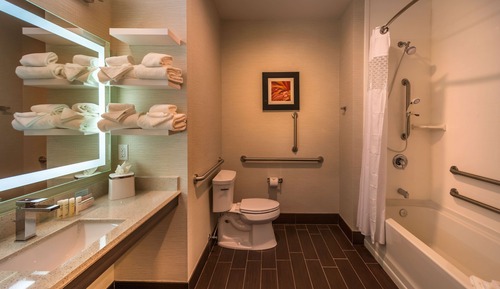 King, Estudio, accesible para personas con discapacidad, bañera
