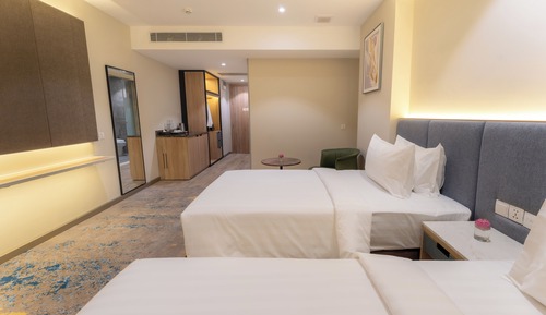 Habitación Deluxe con 2 camas individuales, vistas a la ciudad