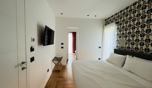 Habitación de diseño, vistas a la piscina