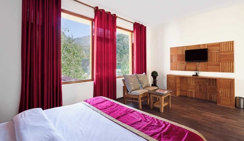 Habitación individual, balcón, vistas a la montaña