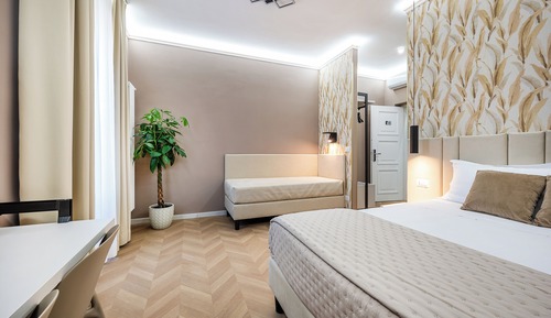 Habitación triple panorámica, vistas a la ciudad