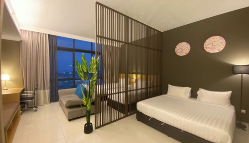 Suite estudio, varias camas