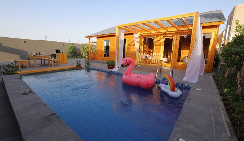 Casa de campo de lujo, 2 habitaciones, piscina privada