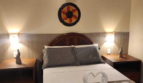 Habitación triple económica, vistas al jardín