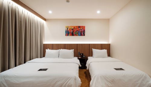 Habitación superior con 2 camas individuales, varias camas, no fumadores, baño privado
