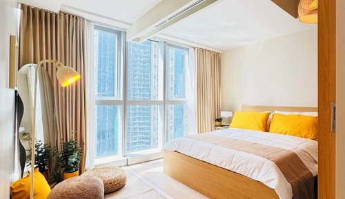 Apartamento, 1 cama doble, cocina básica, vistas a la ciudad