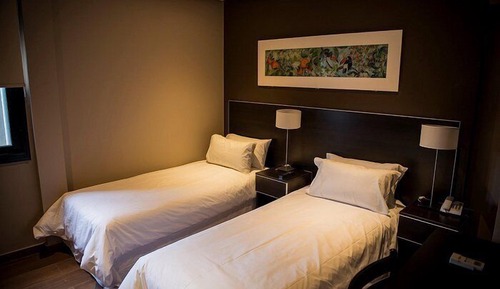 Habitación básica con 2 camas individuales