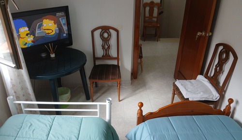 Dormitorio compartido, 1 habitación, patio, vistas al jardín