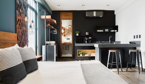 Estudio Deluxe, balcón, vistas a la ciudad