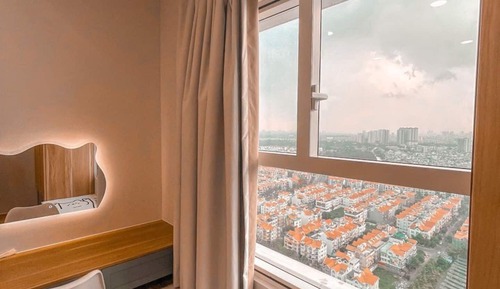 Estudio estándar, cocina, vistas a la ciudad