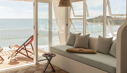 Bungalow Deluxe, balcón, vistas al mar (Scopello)