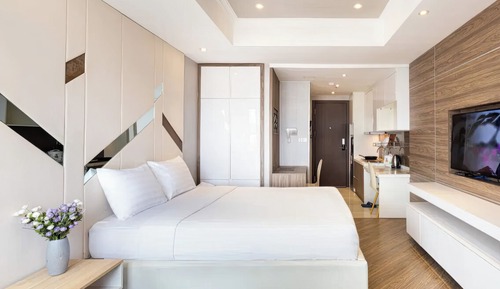 Estudio estándar, 1 habitación, cocina, vistas a la ciudad