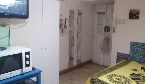 Estudio, 1 habitación, balcón, vistas a la ciudad