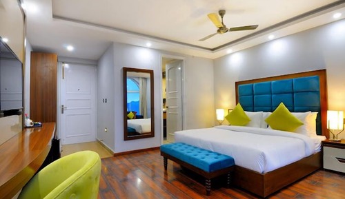 Habitación Deluxe doble, balcón, vistas al jardín