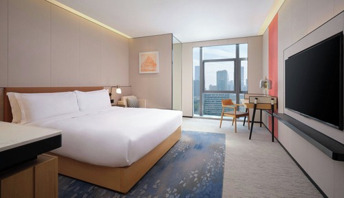 Habitación Premier, 1 cama de matrimonio grande, vistas a la ciudad