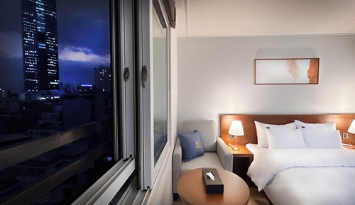 Habitación doble superior, 1 cama de matrimonio, vistas a la ciudad