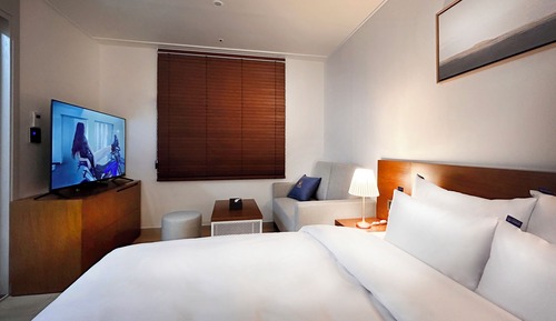 Habitación Premier doble, 1 cama de matrimonio, vistas a la ciudad