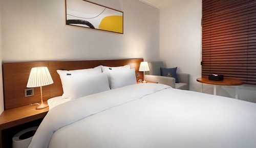 Habitación Deluxe doble, 1 cama de matrimonio, vistas a la ciudad