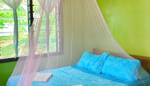 Habitación básica con 1 cama doble o 2 individuales, balcón, vistas a la laguna