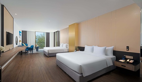 Habitación cuádruple Deluxe, vistas al mar