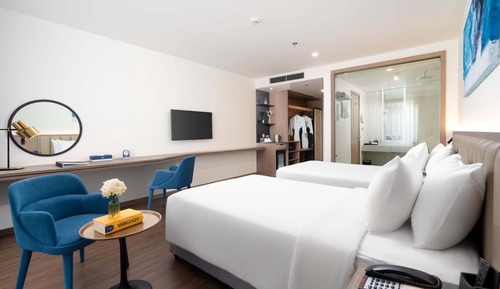 Habitación Deluxe con 2 camas individuales, no fumadores, vistas al parque