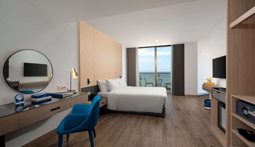 Habitación junior doble, balcón, vistas al mar