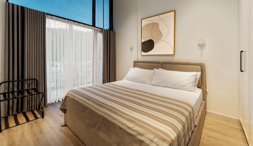 Apartamento Deluxe, 1 cama de matrimonio grande con sofá cama, bañera accesible, vistas a la montaña