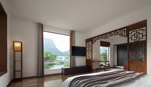 Habitación panorámica doble, 1 cama de matrimonio grande