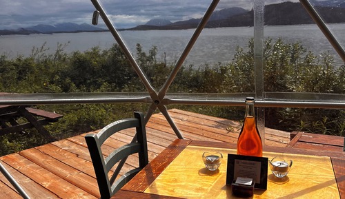 Tienda, 1 cama de matrimonio, vistas al lago