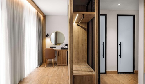 Habitación Deluxe, 1 cama de matrimonio grande con sofá cama (View)