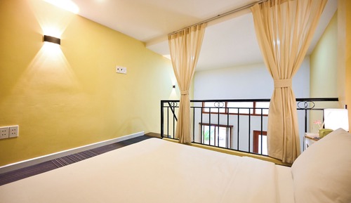Suite junior, 1 habitación, cocina básica, vistas al jardín