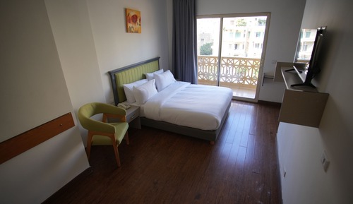 Habitación estándar doble, balcón, vistas a la ciudad
