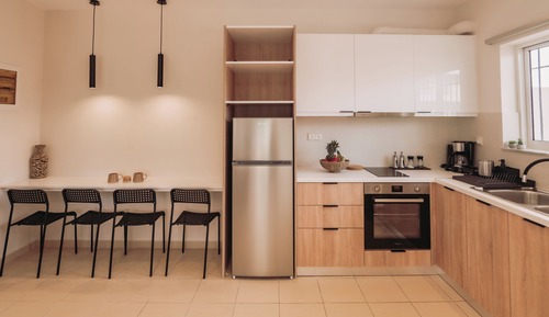 Apartamento superior, 1 cama de matrimonio con sofá cama, cocina