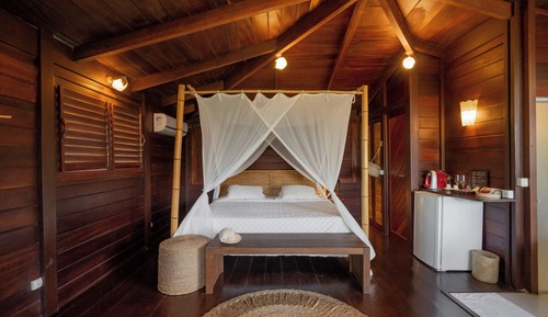 Bungalow Deluxe, 1 cama de matrimonio grande, vistas al jardín