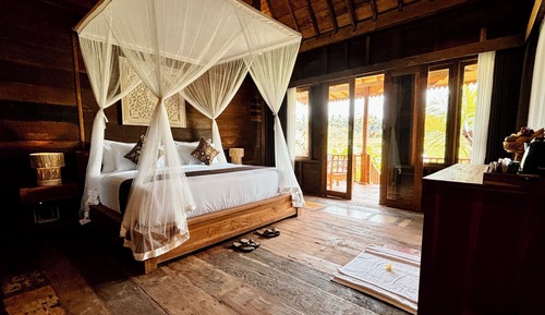 Villa estándar, 1 cama de matrimonio, balcón, vistas al jardín