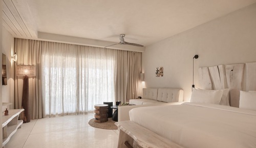 Cabaña, 1 cama de matrimonio grande, vistas al mar