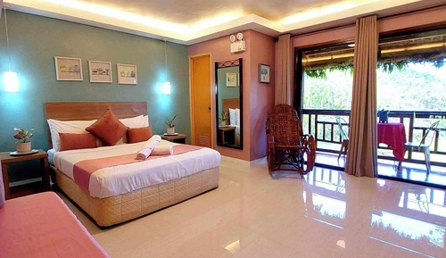 Habitación doble, 1 cama de matrimonio, balcón, vistas al patio