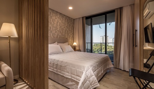 Estudio Deluxe, balcón, vistas a la ciudad