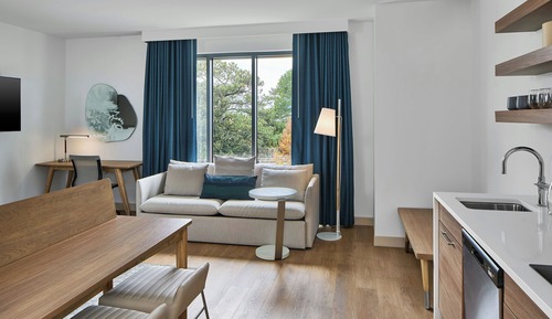 Estudio, 1 cama de matrimonio grande con sofá cama (Hearing Accessible)