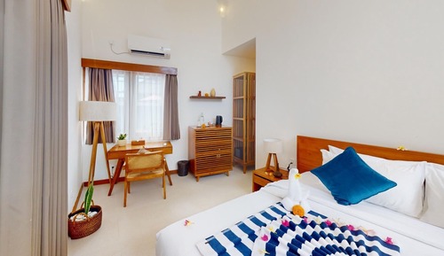 Bungalow Confort, 1 cama de matrimonio grande, vistas al jardín (Reefside)