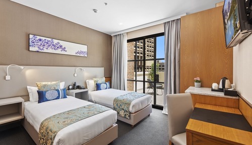 Habitación Deluxe con 1 cama doble o 2 individuales, vistas a la ciudad
