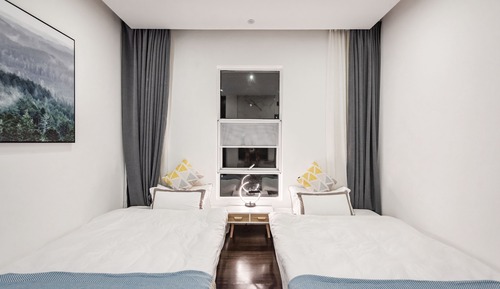 Habitación exclusiva con 2 camas individuales