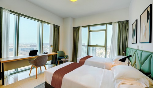 Apartamento, 2 habitaciones, vistas a la ciudad